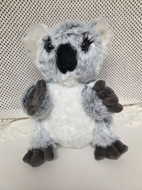 Unipak Koala Bear Gray, White & Dark Brown Plush with Branded Tag